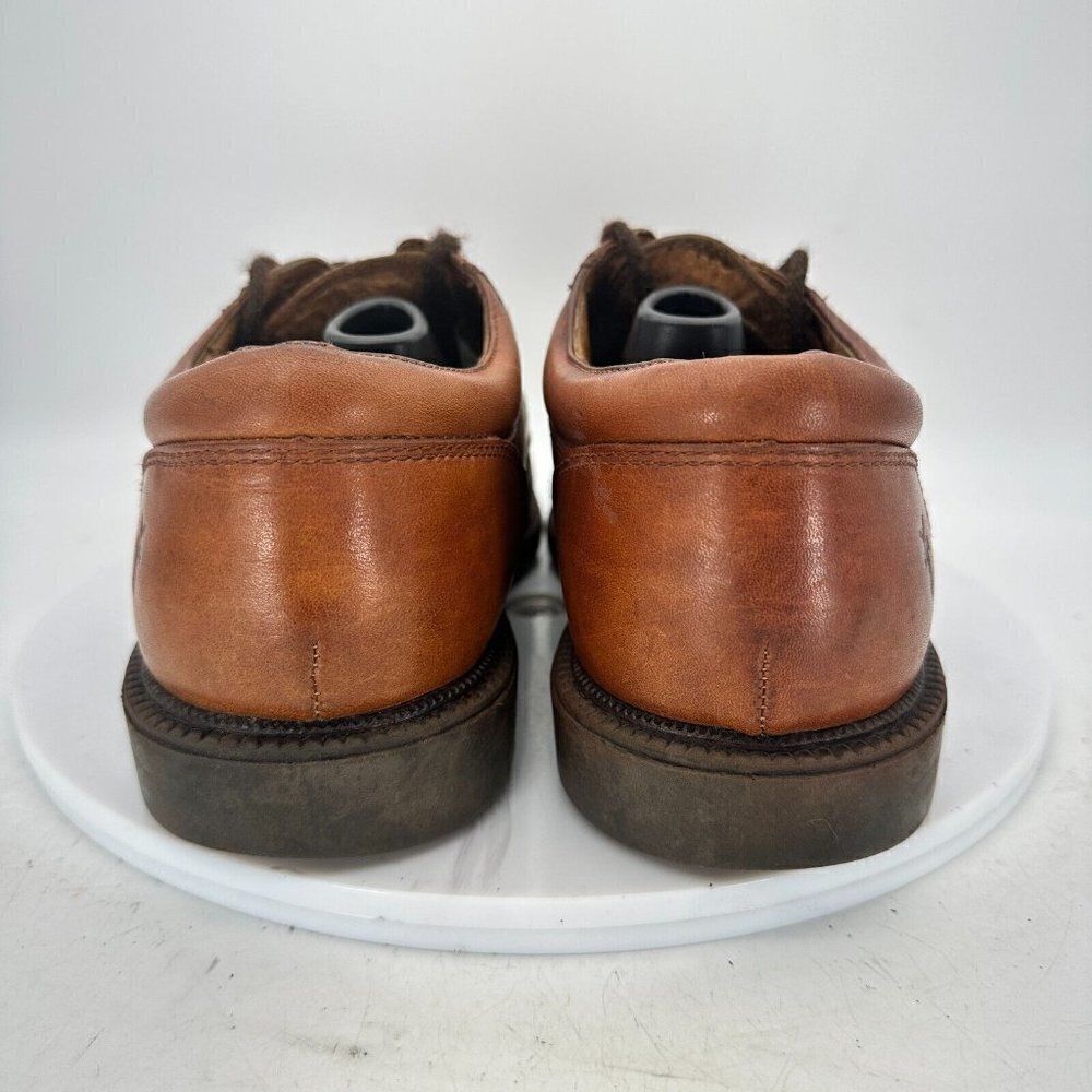 Frye Mathew Men Size 9.5 M Derby Plain Toe Dress Shoes Brown Leather 84875 - Picture 6 of 13